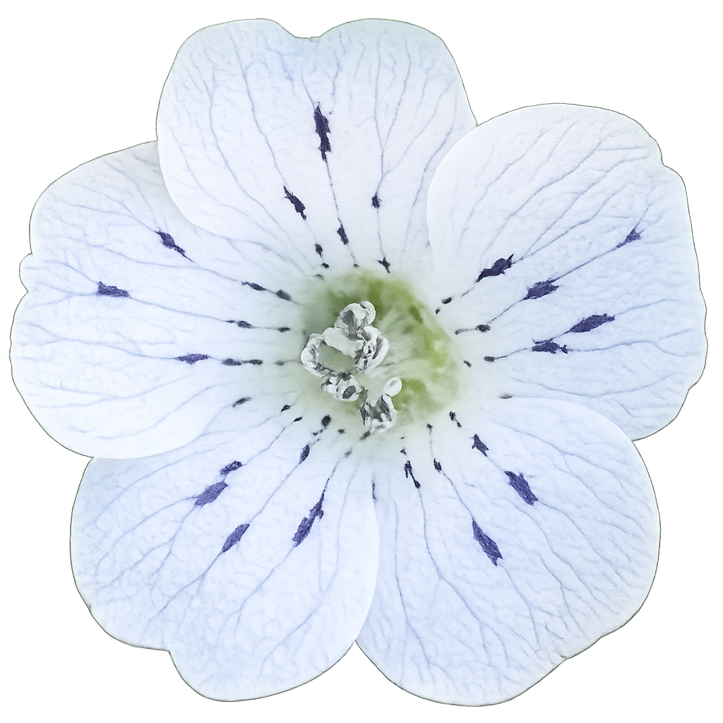 Littlefoot Blue-eyes | Nemophila pedunculata seeds